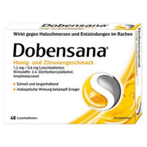 DOBENSANA Honig- u.Zitronengeschm.1,2mg/0,6mg Lut.