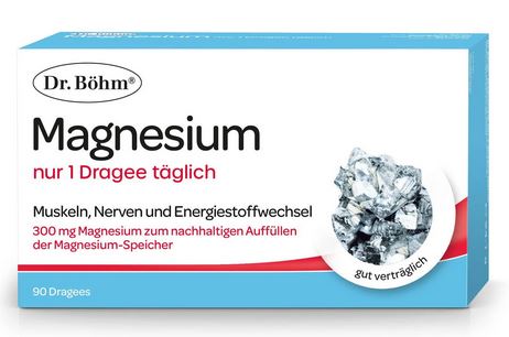 MAGNESIUM NUR 1 Dragees täglich Dr.Böhm