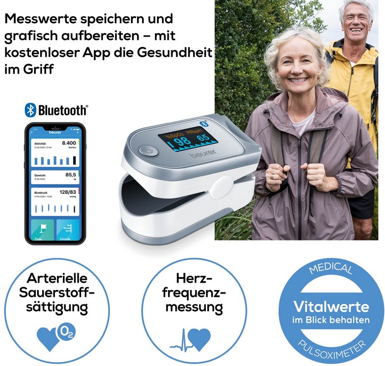 BEURER PO60 Bluetooth Pulsoximeter